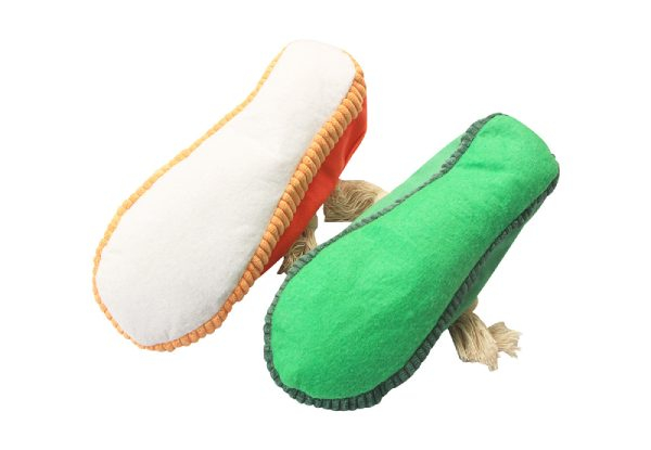Two-Pack Sneaker Dog Chew Toy - Four Colour Options Available