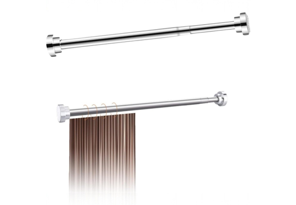 Stainless Steel Telescopic Curtain Rod - Available in Three Sizes