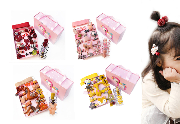 24-Piece Hair Accessories Set - Four Colours Available & Option for Two Sets