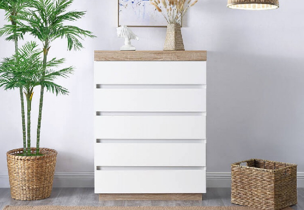 Ariella Five-Drawer Tallboy