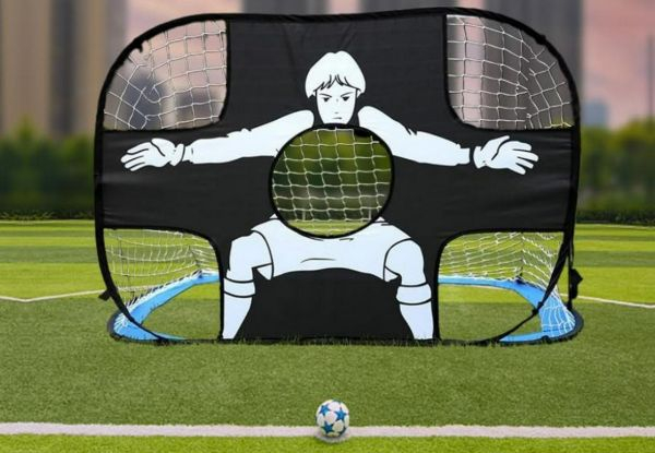 Two-in-One Kids Soccer Pop-Up Goal Net