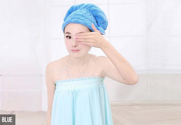 Quick Dry Hair Towel Cap - Four Colours Available with Free Delivery