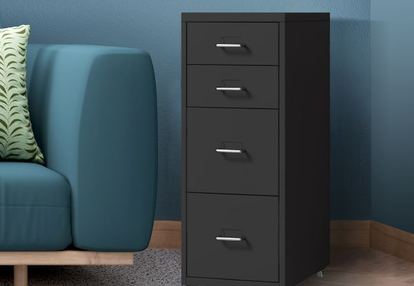 Levede Four-Drawer Office Storage Cabinet - Two Colours Available