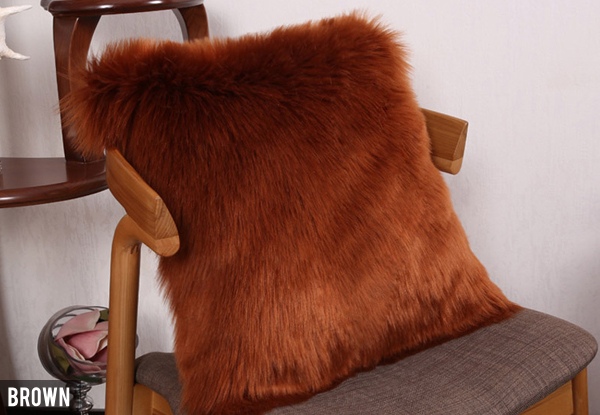Faux Fur Cushion Cover - Eight Colours Available