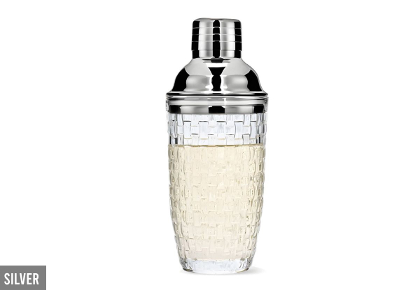 Glass Cocktail Shaker - Three Colours Available