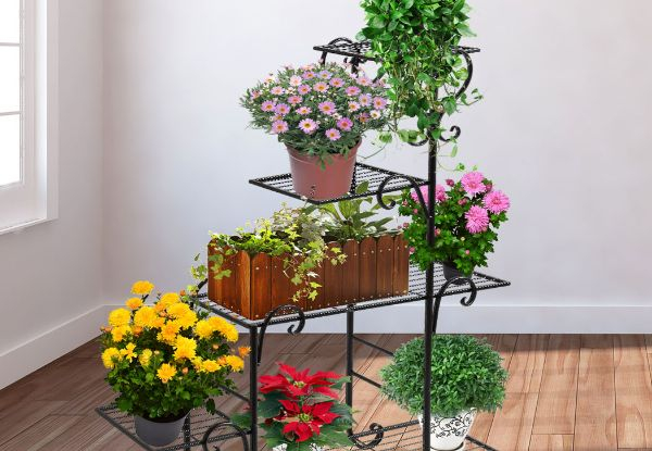 Levede Metal Plant Stand Rack - Two Colours Available