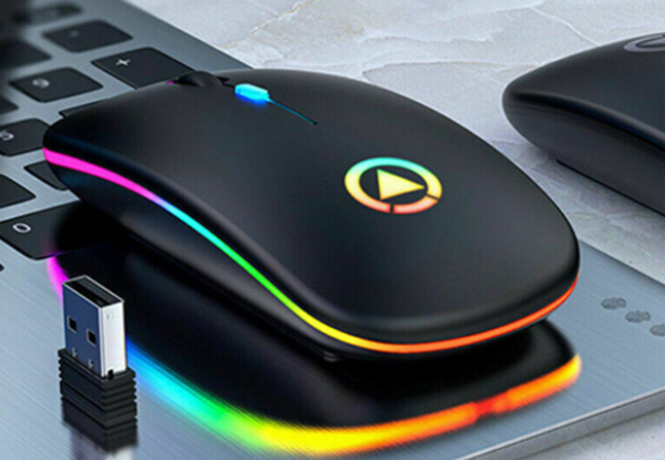 Wireless RGB Bluetooth Computer Mouse - Two Colours Available