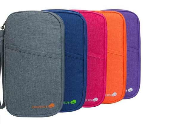 Travel Document Wallet - Five Colours Available