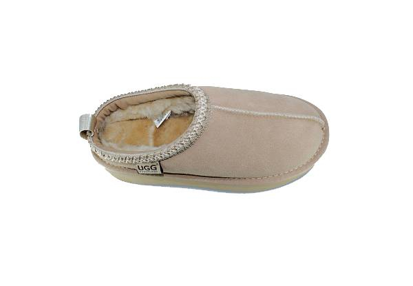 Ugg Roughland Platform Water-Resistant Tassie Suede Sheepskin Moccasin Slippers -  Available in Two Colours & Six Sizes