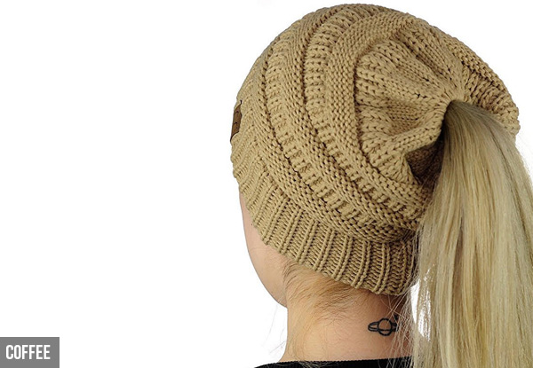 Ponytail Beanie - Ten Colours Available