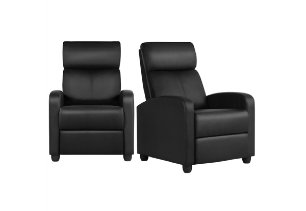 One-Pair Recliner Chairs - Three Colours Available