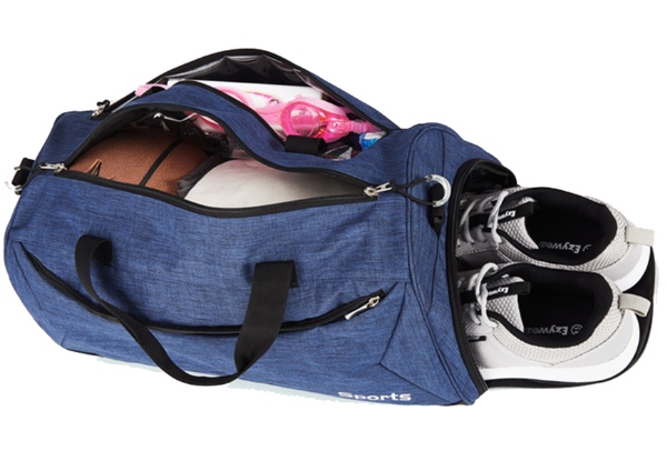 Gym/Travel Bag with Shoe Compartment - Three Colours Available with Free Delivery