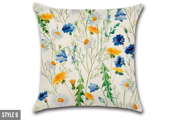 Wild Flower Cushion Cover - 10 Styles Available