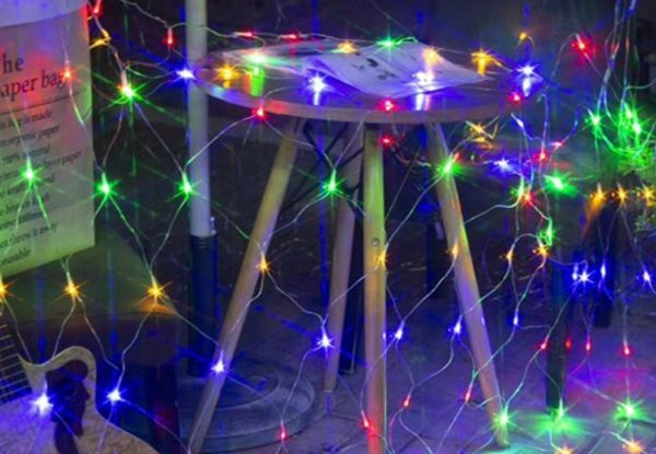 192-LED Solar Fairy Net Light - Four Colours Available