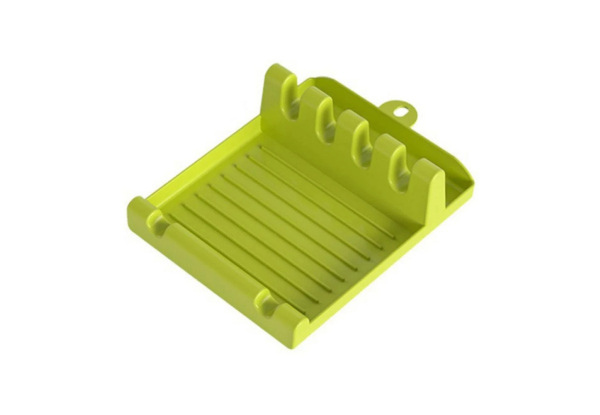 Silicone Utensils Rest with Drip Pad - Two Colours Available