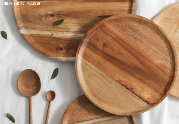 Yael Wooden Serving Plate - Three Sizes Available