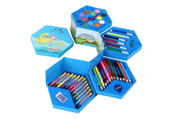 46-Piece Arts & Crafts Supply Set -  Five Styles Available & Option for Two-Pack