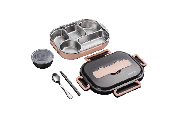 Stainless Steel Lunch Box with Tableware Bowl