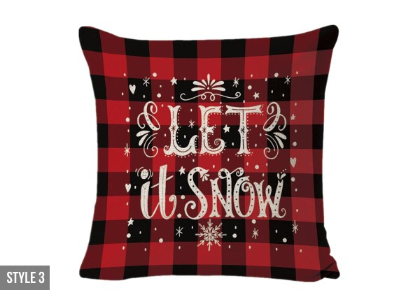 Christmas Home Nordic Style Linen Cushion Cover - Five Styles Available