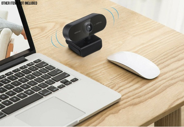 1080P Webcam Full HD for PC Desktop & Laptop with Built-in Microphone