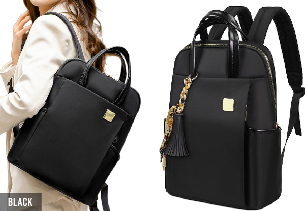 Laptop Backpack with Luggage Strap - Available in Four Colours