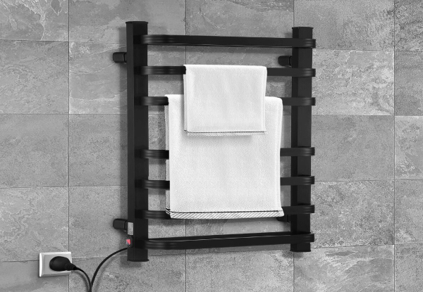 Maxkon 7-Tier Electric Heated Towel Rail - Two Colours Available