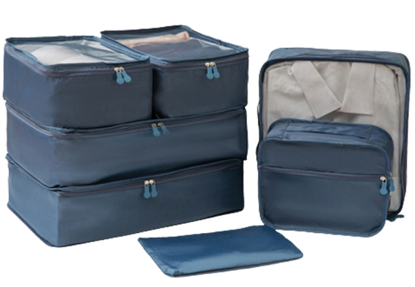 Seven-Piece Travel Storage Bag Set - Five Colours Available