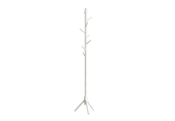 Six-Hook Wooden Tree Coat Rack - Available in Two Colours