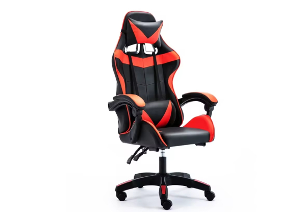 Gaming Office Chair with Headrest & Lumbar Support - Nine Colours Available