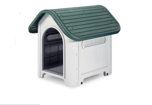 Plastic Dog House Range - Four Colours & Four Sizes Available