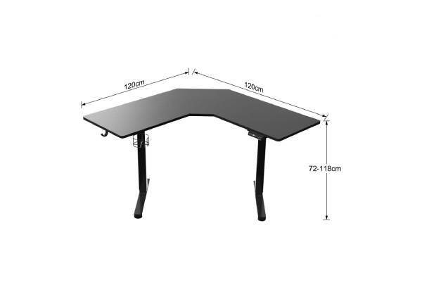 Electric Height Adjustable Corner Desk - Two Colours Available