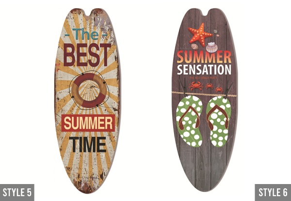 Beach Ocean Surfboard Miniboard Decor - 10 Styles Available