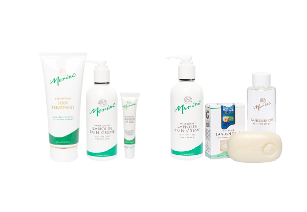 Merino Skincare Trio Gift Pack - Option for Lanolin Gift Pack incl. Complimentary Soap