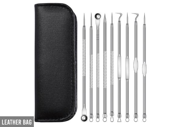 Nine-Pack of Acne Blackhead Removal Needles - Two Options Available