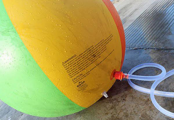 Inflatable Water-Spraying Beach Ball