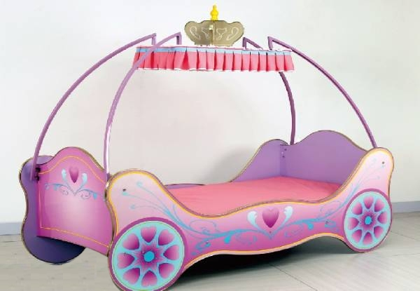 Children's Princess Carriage Bed