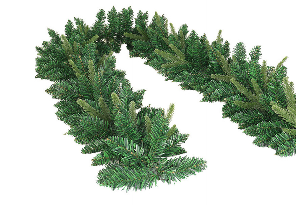 2.7m Christmas Lighted Pine Garland Decoration