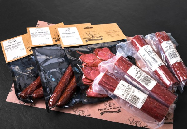 Premium Game Wild Festive Platter Box incl. Wild Venison Pastrami, Kransky & a Selection of Salamis - Six Delivery Dates Available