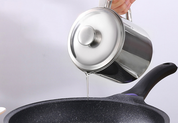 Kitchen 1.8L Stainless Steel Oil Filter Pot