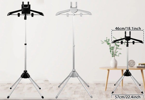 Adjustable Standing Garment Hanger - Two Colours Available