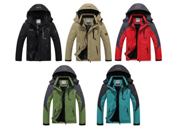 Men's Water-Resistant & Windproof Padded Jacket - Five Colours & Five Sizes Available with Free Delivery