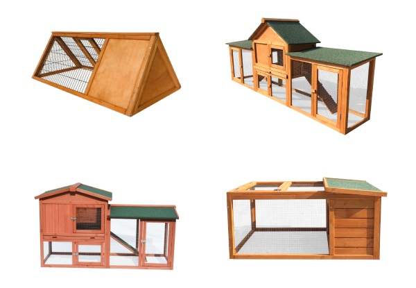 Wooden Rabbit Hutch Range - Four Options Available