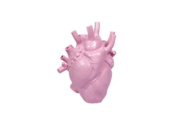 Human Heart-Shaped Flower Vase - Three Colours Available