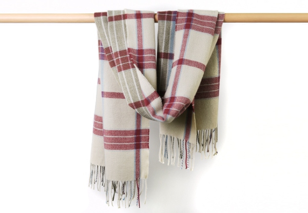 Plaid Warm Women's Winter Thick Scarf - Available in Three Colours
