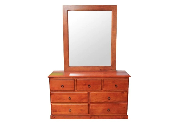 Pinewood Dresser with Mirror