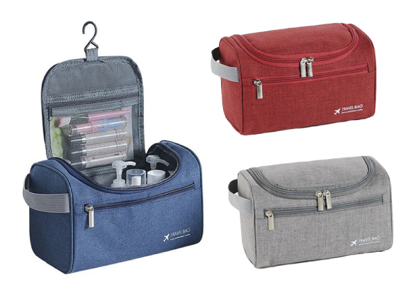 Toiletry Organiser Bag - Three Colours & Option for Two Available with Free Delivery