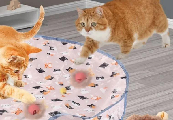 Electric Ball Motion Activate Chirping Cat Toy - Option for Two Sets