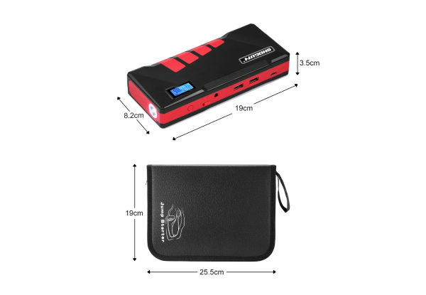 2000AMP Portable Car Jump Starter with LCD Screen