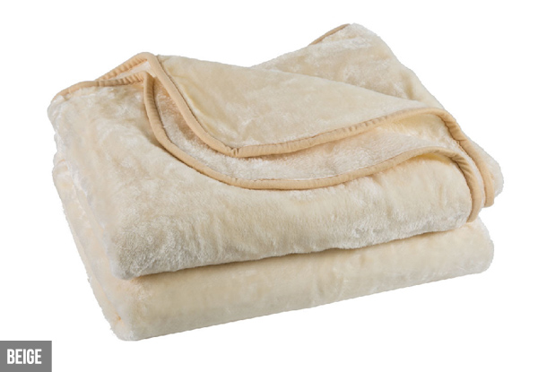 From $29 for a Bella Russo Mink-Look Blanket  – Eight Colours Available & Three Options incl. a 12-Month Warranty & Free Shipping