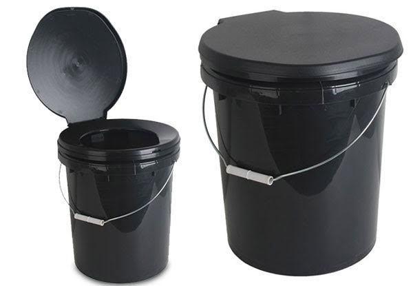 $24.99 for a Portable Toilet Bucket with Seat (value $49.90)